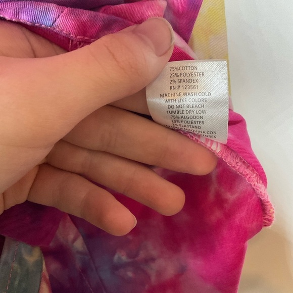 Monkey Ride Colorful Tie-Dye Pearl Snap Shirt Size Medium - Picture 5 of 5